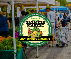 camarillo farmers market shoppers 35th anniversary logo